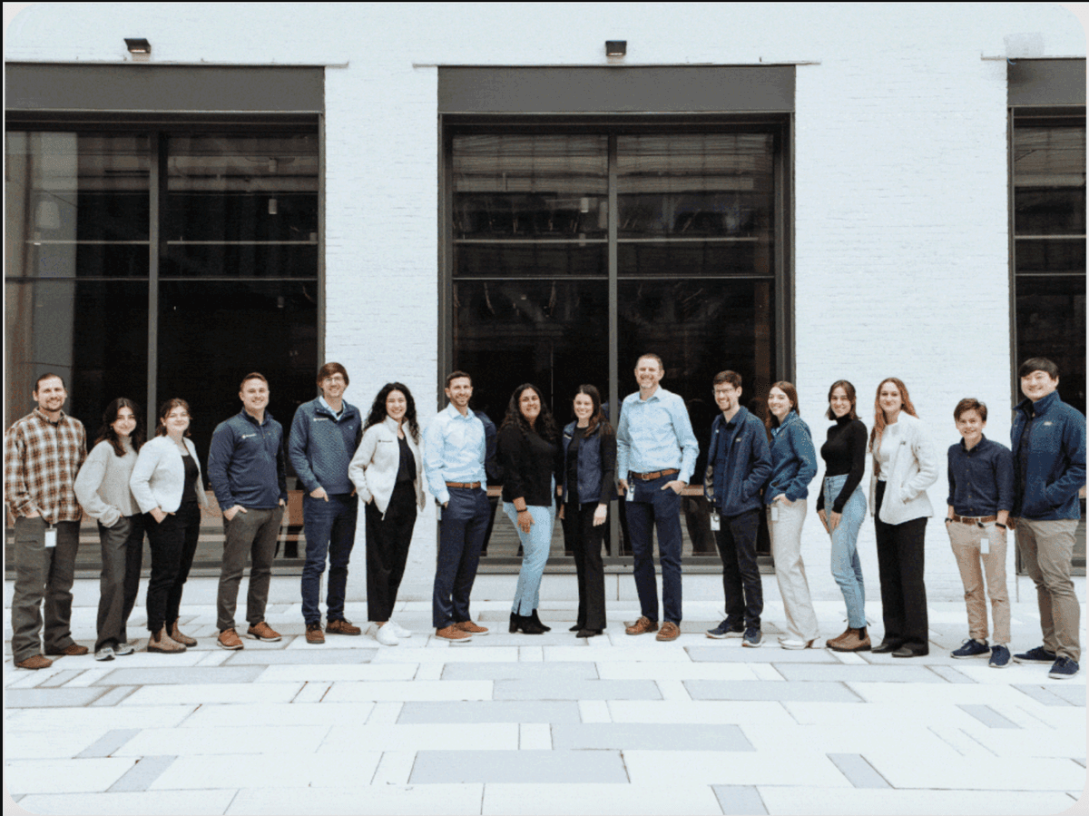 Nanopath team in front of their Cambridge facility